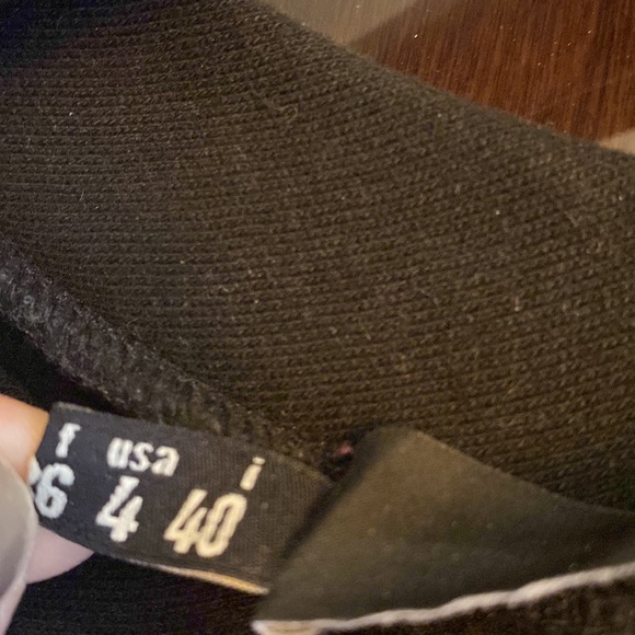 LOVE MOSCHINO Size 4 Black Brass Zippers Scoop Neck Pullover - Picture 8 of 8